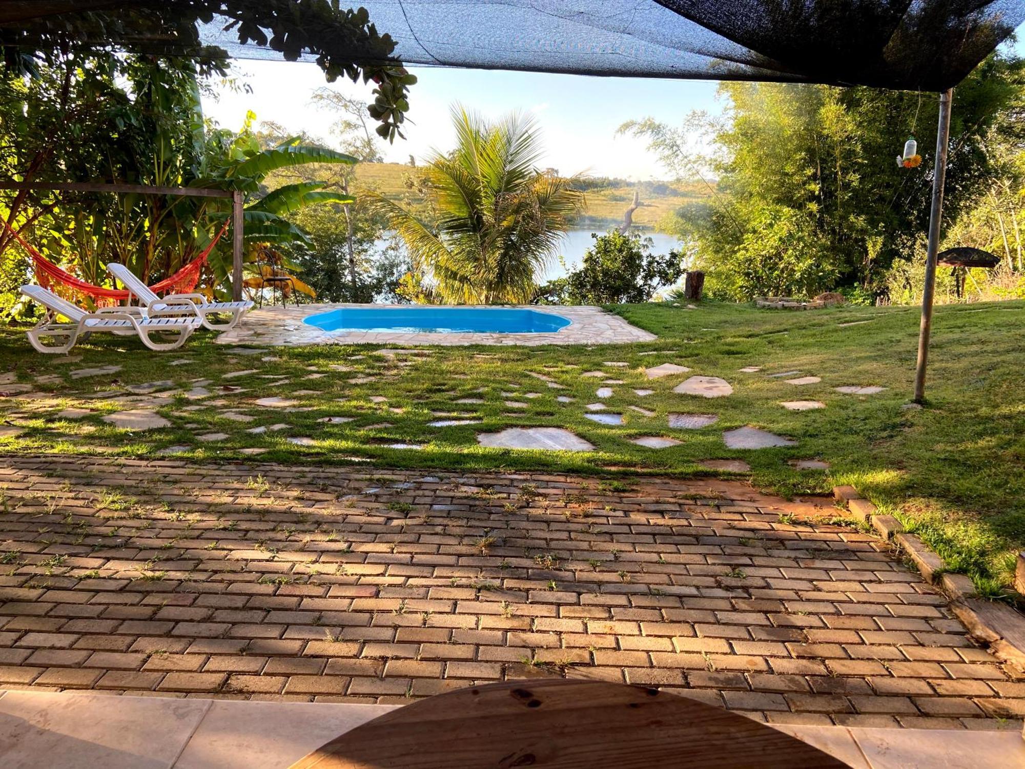 Casa Com Piscina Fundo Pra Represa E Ar Condicionado Casinhabrancadevaranda Ijaci Buitenkant foto