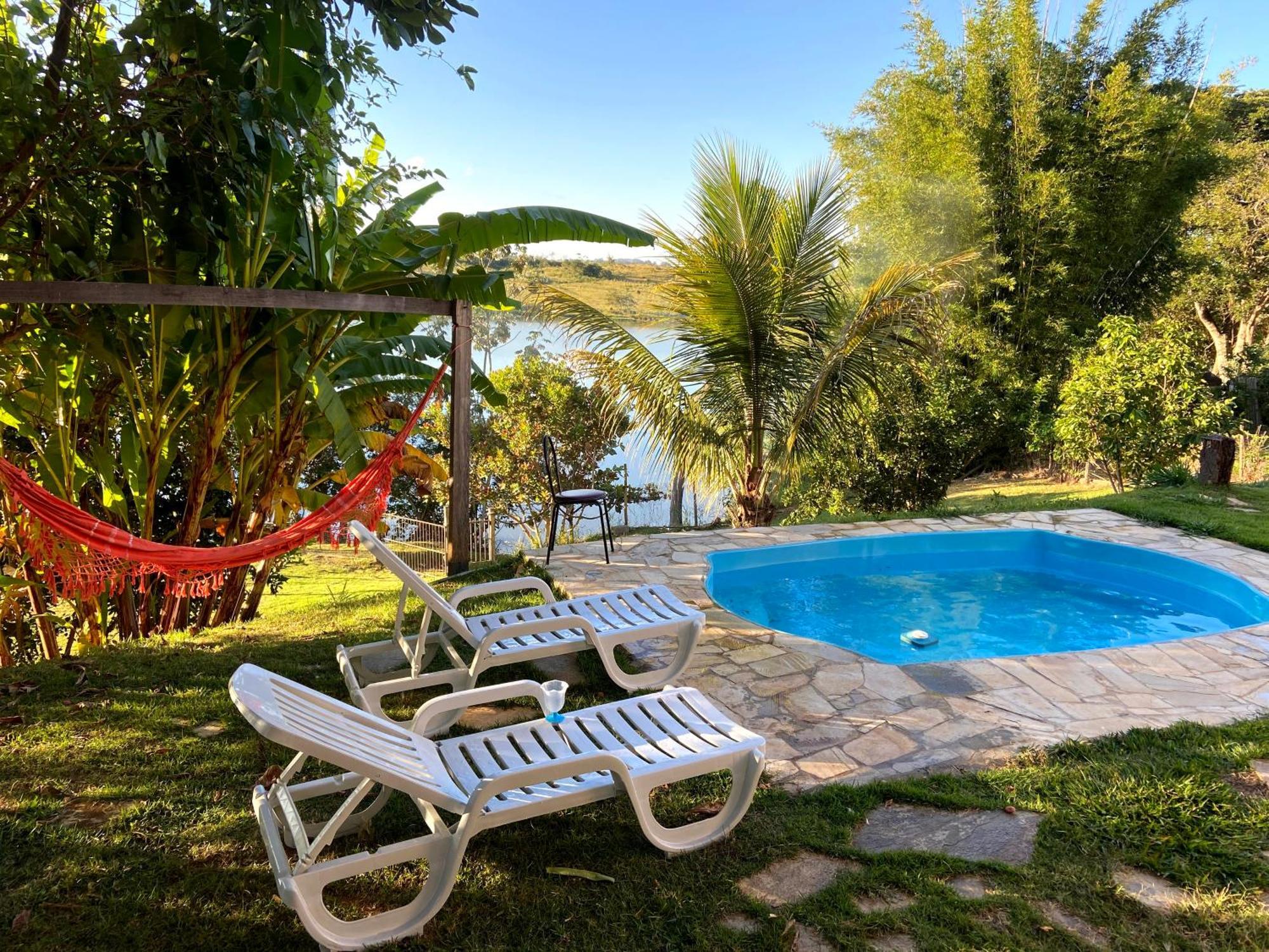 Casa Com Piscina Fundo Pra Represa E Ar Condicionado Casinhabrancadevaranda Ijaci Buitenkant foto