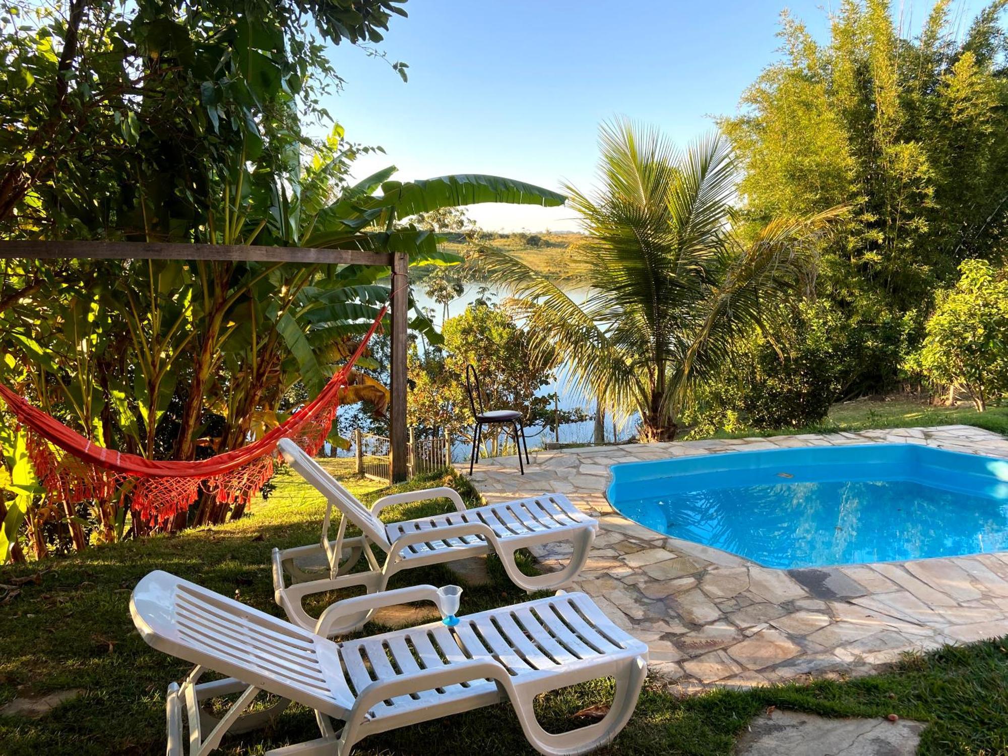 Casa Com Piscina Fundo Pra Represa E Ar Condicionado Casinhabrancadevaranda Ijaci Buitenkant foto