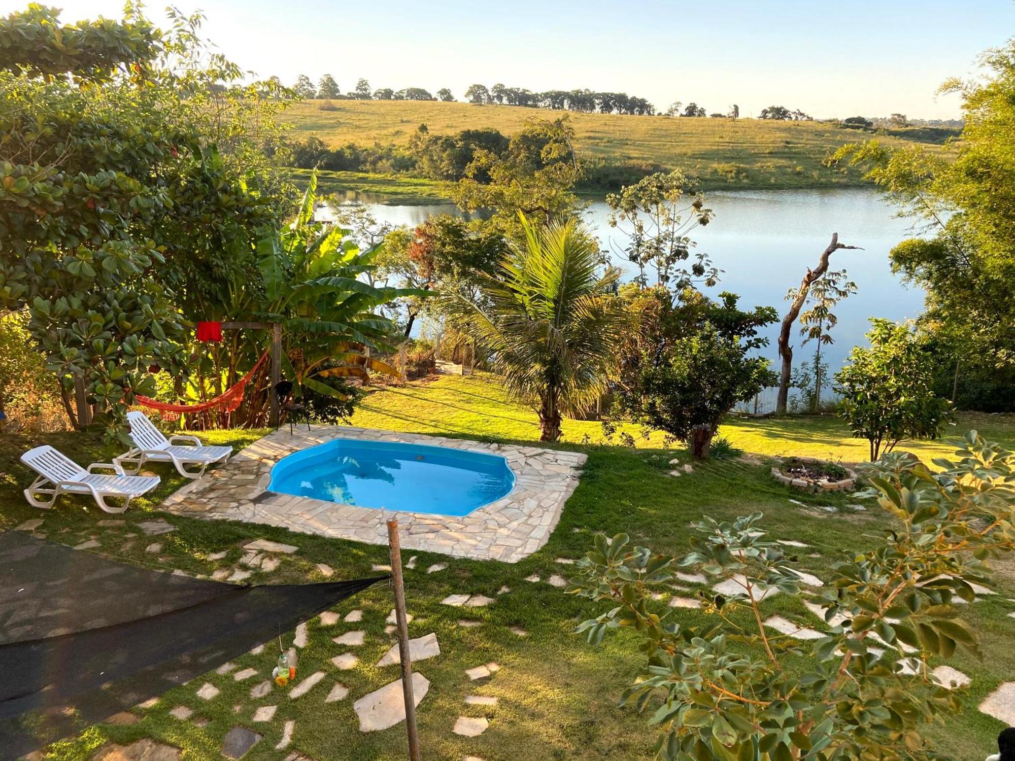 Casa Com Piscina Fundo Pra Represa E Ar Condicionado Casinhabrancadevaranda Ijaci Buitenkant foto