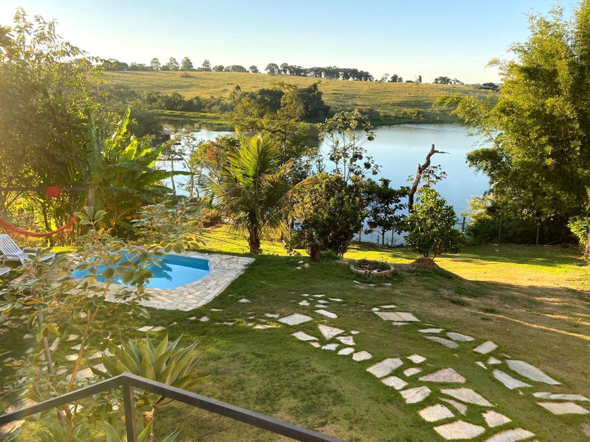 Casa Com Piscina Fundo Pra Represa E Ar Condicionado Casinhabrancadevaranda Ijaci Buitenkant foto